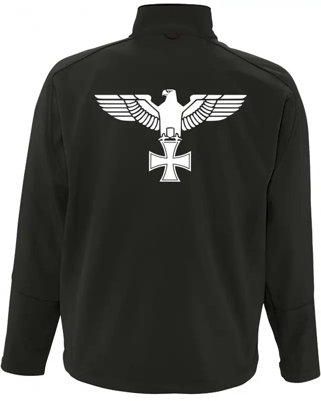 Bestickte Herren Softshell Jacke "3 Lagen" (Adler, Kreuz) Bild 2