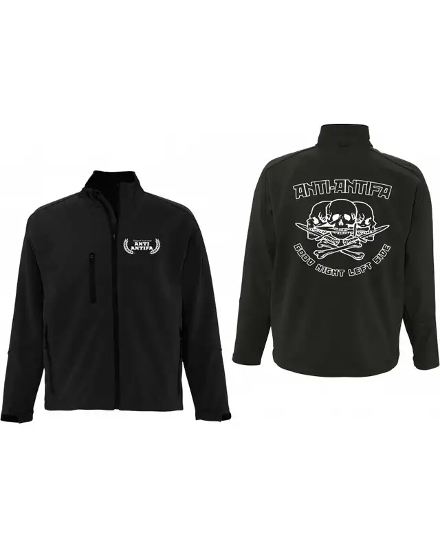 Bestickte Herren Softshell Jacke "3 Lagen" (Anti-Antifa) Bild 3
