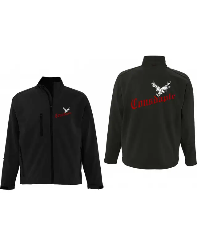 Bestickte Herren Softshell Jacke "3 Lagen" (Consdaple, Adler im Flug) Bild 3