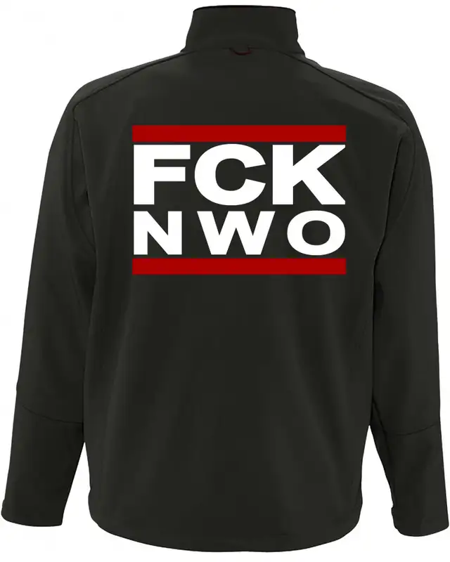Bestickte Herren Softshell Jacke "3 Lagen" (FCK NWO) Bild 2