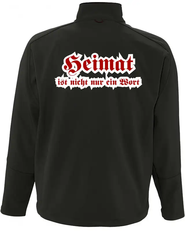 Bestickte Herren Softshell Jacke "3 Lagen" (Heimat ist nicht nur ein Wort) Bild 2