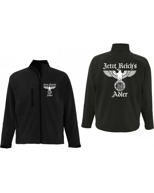 Bestickte Herren Softshell Jacke "3 Lagen" (Jetzt Reichs Adler) Bild 3