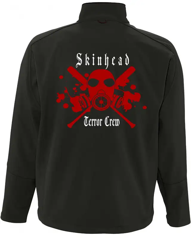 Bestickte Herren Softshell Jacke "3 Lagen" (Skinhead Terror Crew) Bild 2