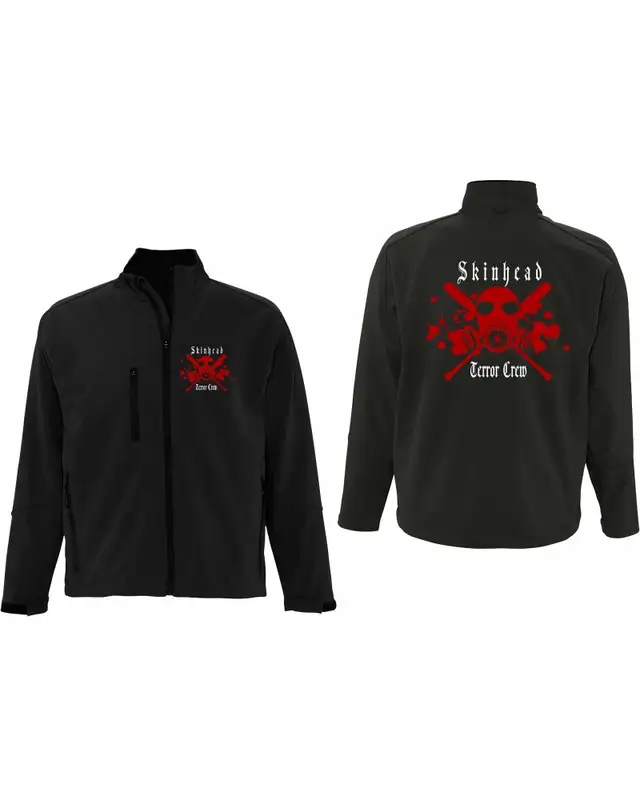 Bestickte Herren Softshell Jacke "3 Lagen" (Skinhead Terror Crew) Bild 3