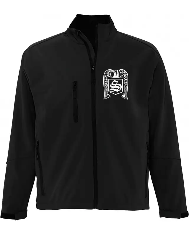 Bestickte Herren Softshell Jacke "3 Lagen" (Skrewdriver, Adler)