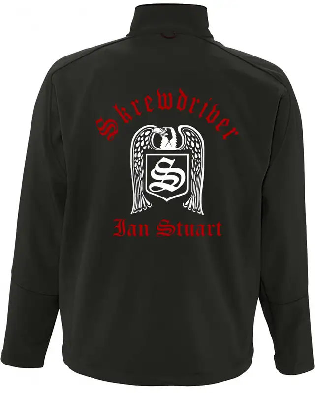 Bestickte Herren Softshell Jacke "3 Lagen" (Skrewdriver, Ian Stuart) Bild 2