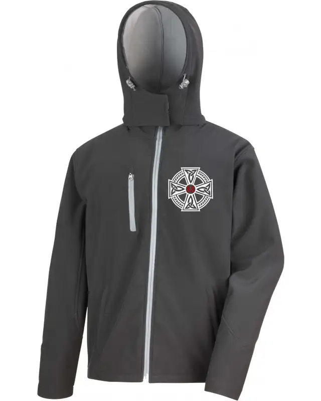 Bestickte Herren Softshell Kapuzenjacke (Celtic 88)