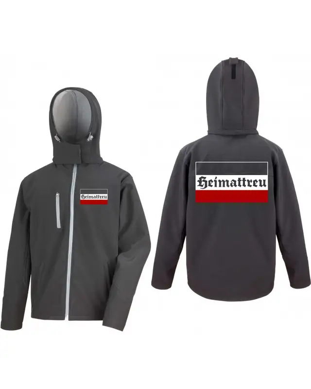 Bestickte Herren Softshell Kapuzenjacke (Heimattreu) Bild 3