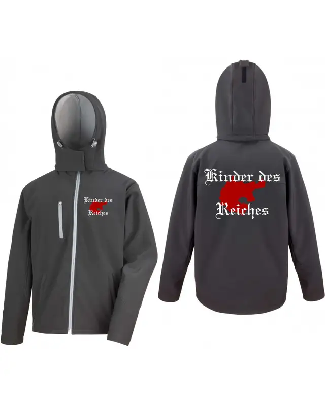 Bestickte Herren Softshell Kapuzenjacke (Kinder des Reiches) Bild 3
