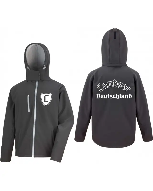Bestickte Herren Softshell Kapuzenjacke (Landser Deutschland) Bild 3