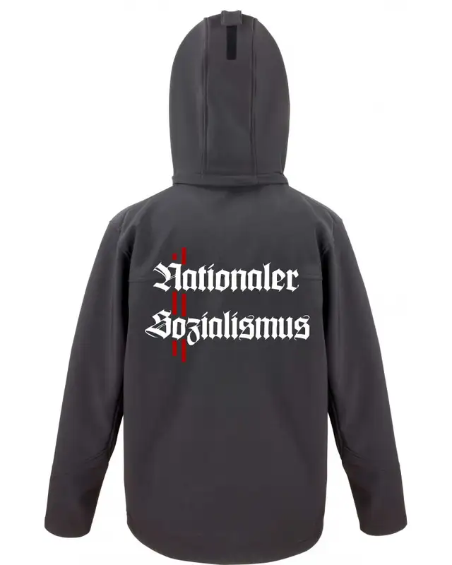 Bestickte Herren Softshell Kapuzenjacke (Nationaler Sozialismus) Bild 2