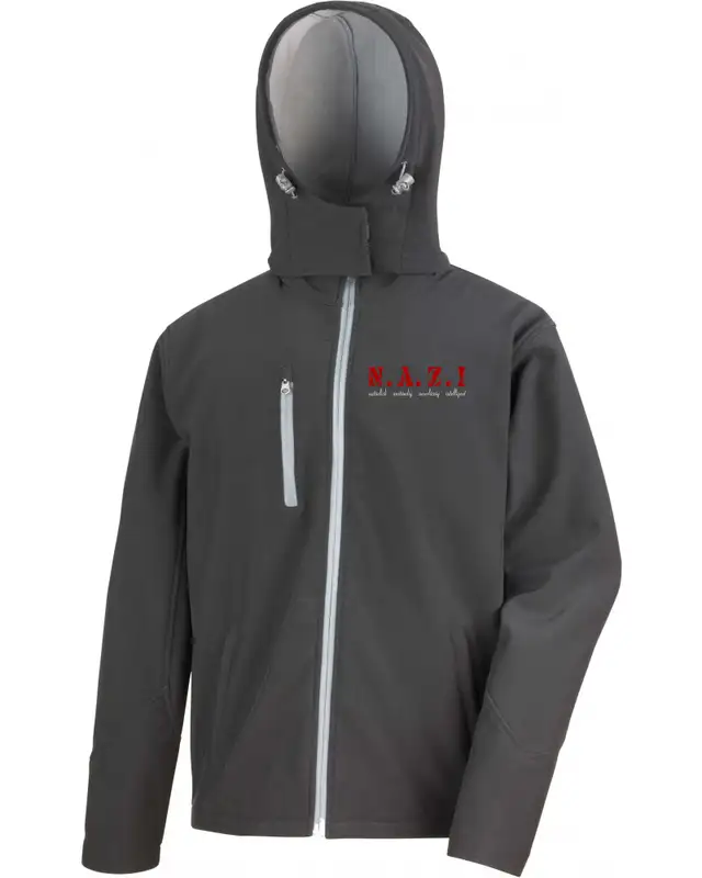 Bestickte Herren Softshell Kapuzenjacke (NAZI)