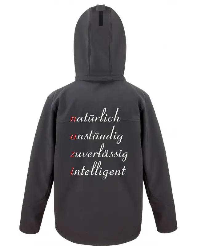 Bestickte Herren Softshell Kapuzenjacke (NAZI) Bild 2