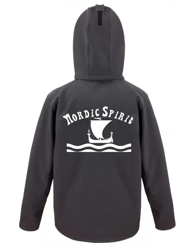 Bestickte Herren Softshell Kapuzenjacke (Nordic Spirit) Bild 2