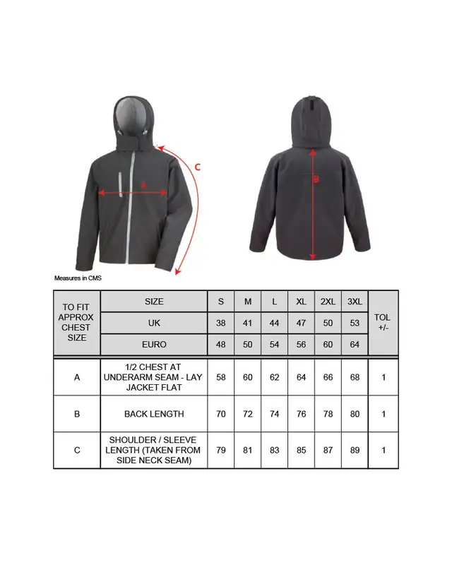 Bestickte Herren Softshell Kapuzenjacke (Panzer, deine Waffe!) Bild 4