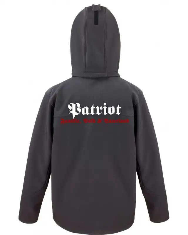 Bestickte Herren Softshell Kapuzenjacke (Patriot) Bild 2