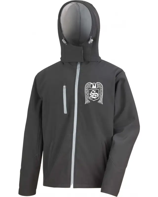 Bestickte Herren Softshell Kapuzenjacke (Skrewdriver, Adler)