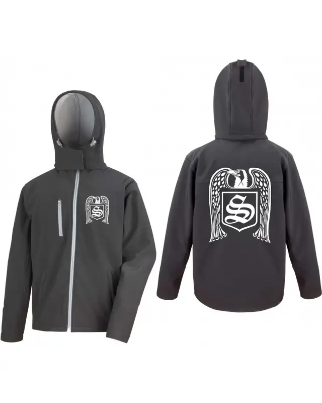 Bestickte Herren Softshell Kapuzenjacke (Skrewdriver, Adler) Bild 3