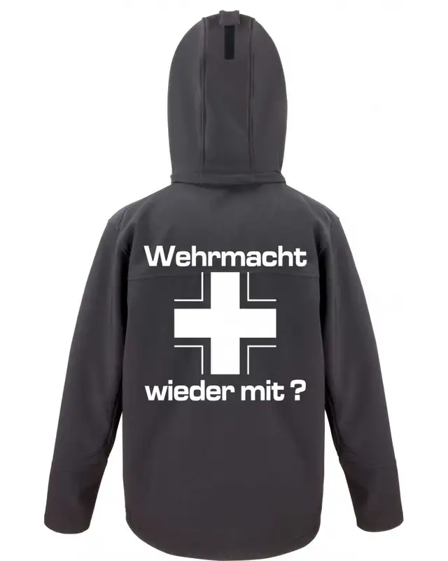 Bestickte Herren Softshell Kapuzenjacke (Wehrmacht wieder mit) Bild 2
