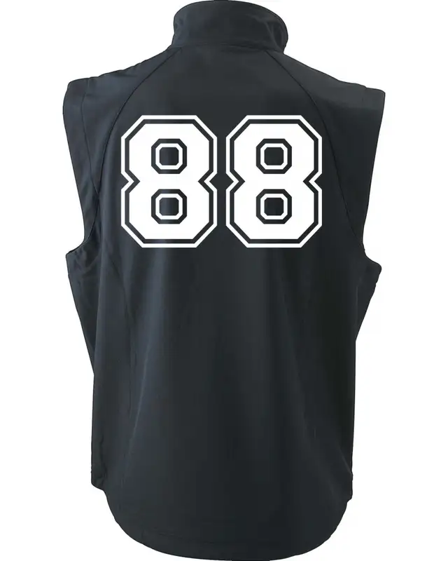 Bestickte Herren Weste (100% White) Bild 2