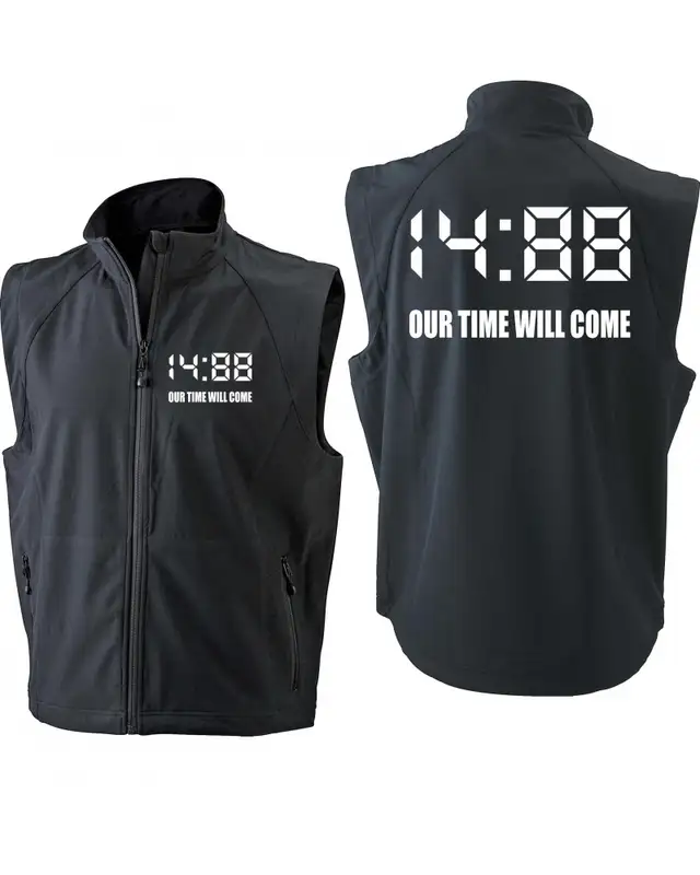 Bestickte Herren Weste (1488 Our time will come) Bild 3