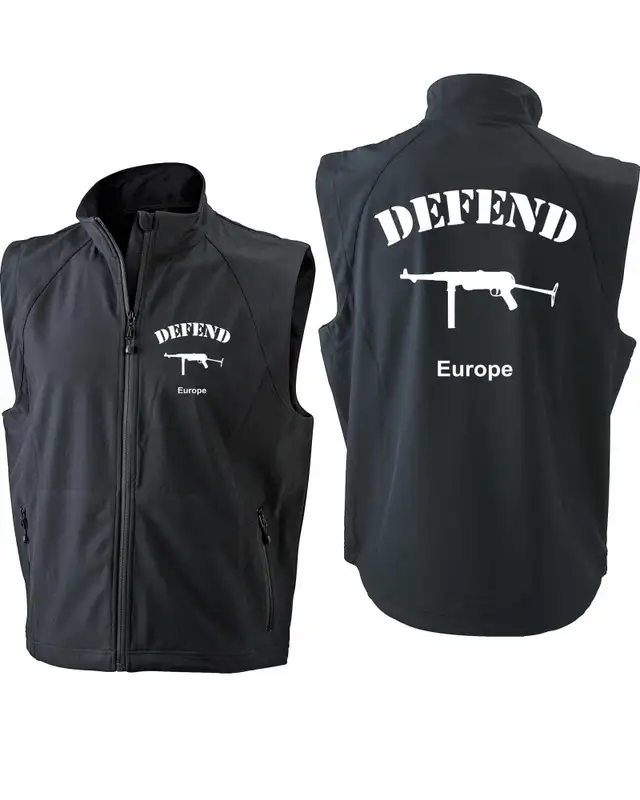Bestickte Herren Weste (Defend Europe) Bild 3