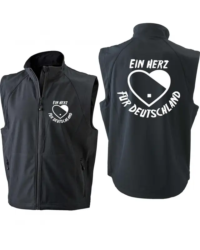 Bestickte Herren Weste (Ein Herz für Deutschland) Bild 3