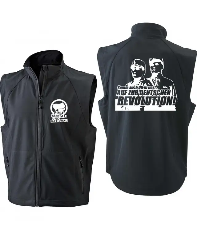 Bestickte Herren Weste (Komm zur Revolution) Bild 3