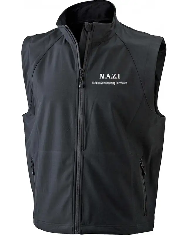 Bestickte Herren Weste (Nazi nicht an Zuwanderung interessiert)