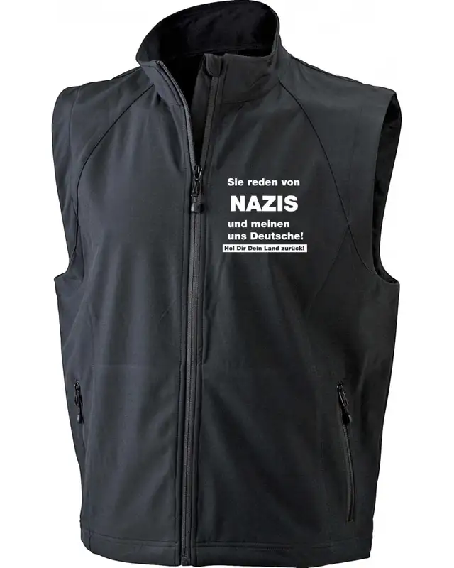 Bestickte Herren Weste (Sie reden von Nazis)