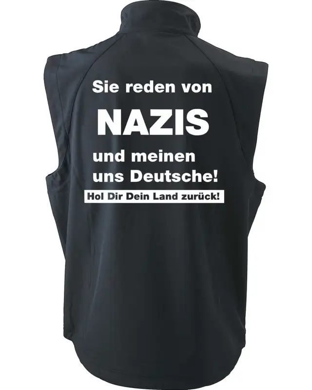 Bestickte Herren Weste (Sie reden von Nazis) Bild 2