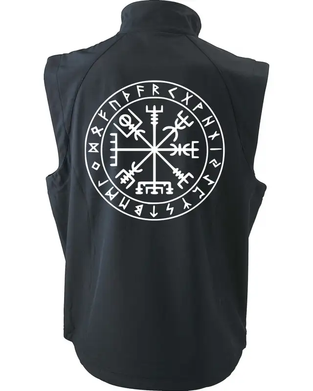 Bestickte Herren Weste (Vegvisir) Bild 2