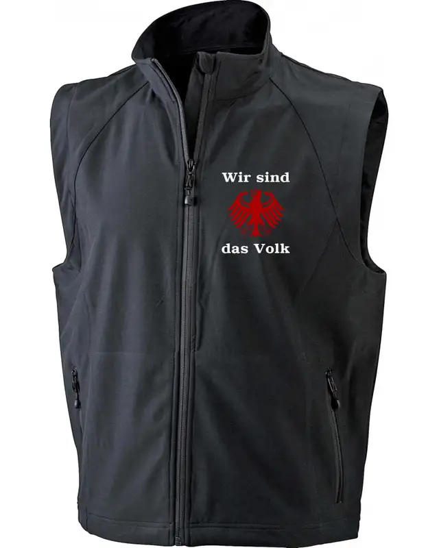 Bestickte Herren Weste (Wir sind das Volk)