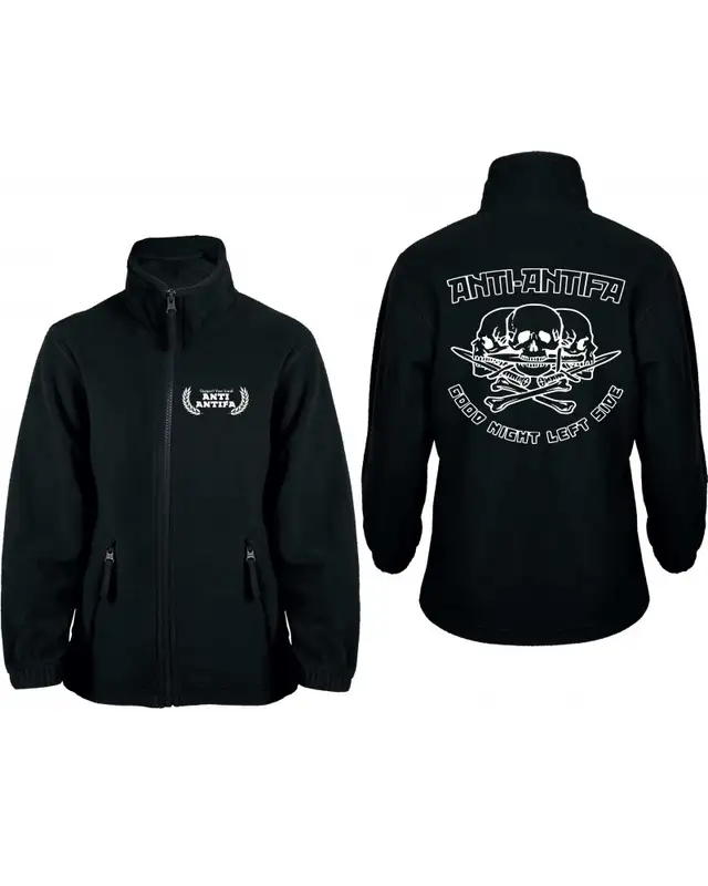Bestickte Kinder Fleecejacke (Anti-Antifa) Bild 3