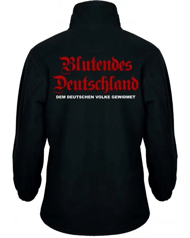 Bestickte Kinder Fleecejacke (Blutendes Deutschland) Bild 2