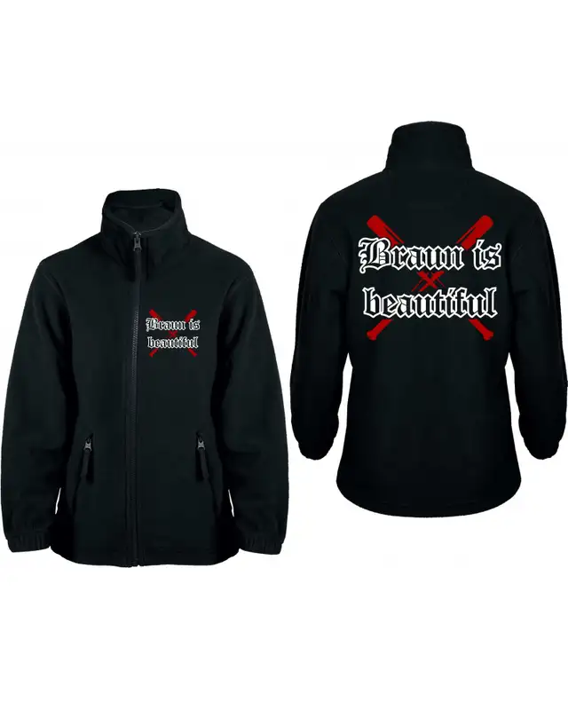Bestickte Kinder Fleecejacke (Braun is beautiful) Bild 3