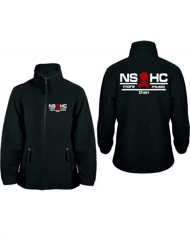 Bestickte Kinder Fleecejacke (NS HC, more than music) Bild 3