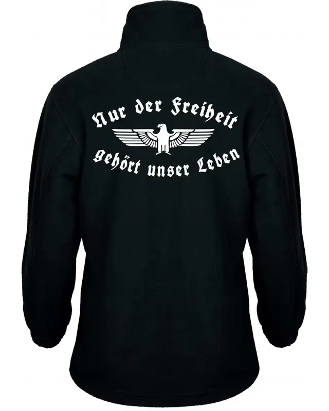 Bestickte Kinder Fleecejacke (Nur der Freiheit gehört unser Leben) Bild 2