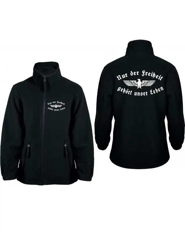 Bestickte Kinder Fleecejacke (Nur der Freiheit gehört unser Leben) Bild 3