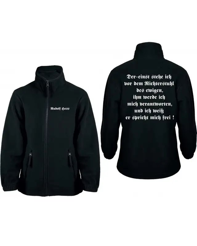 Bestickte Kinder Fleecejacke (Rudolf Hess) Bild 3