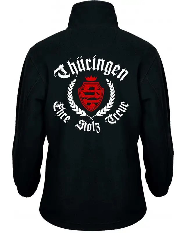 Bestickte Kinder Fleecejacke (Thüringen, ehre stolz treue) Bild 2