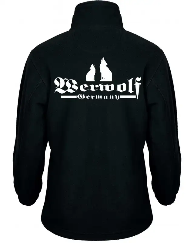 Bestickte Kinder Fleecejacke (Werwolf Germany mit Wolf) Bild 2