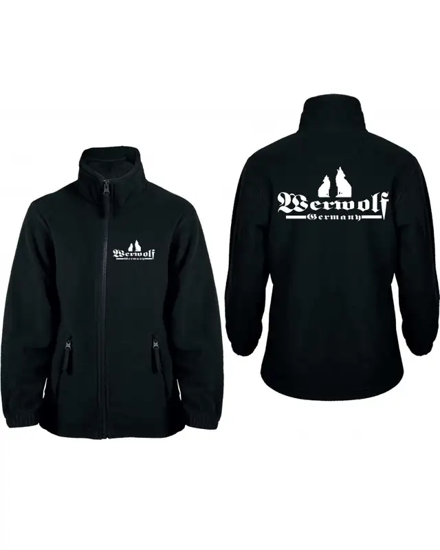 Bestickte Kinder Fleecejacke (Werwolf Germany mit Wolf) Bild 3