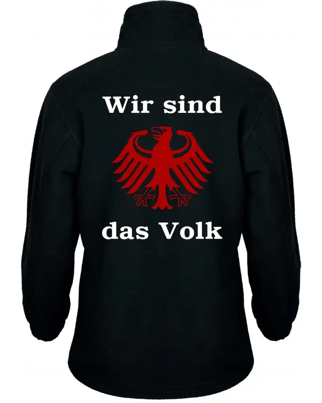 Bestickte Kinder Fleecejacke (Wir sind das Volk) Bild 2