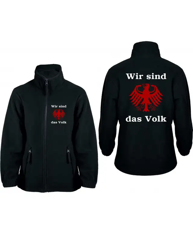 Bestickte Kinder Fleecejacke (Wir sind das Volk) Bild 3