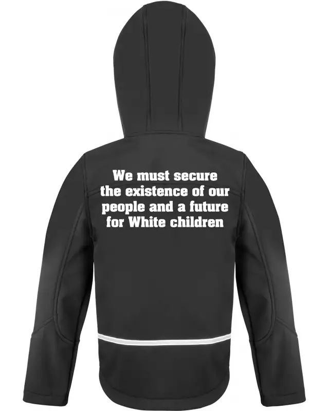 Bestickte Kinder Softshell Kapuzenjacke (14 Words) Bild 2