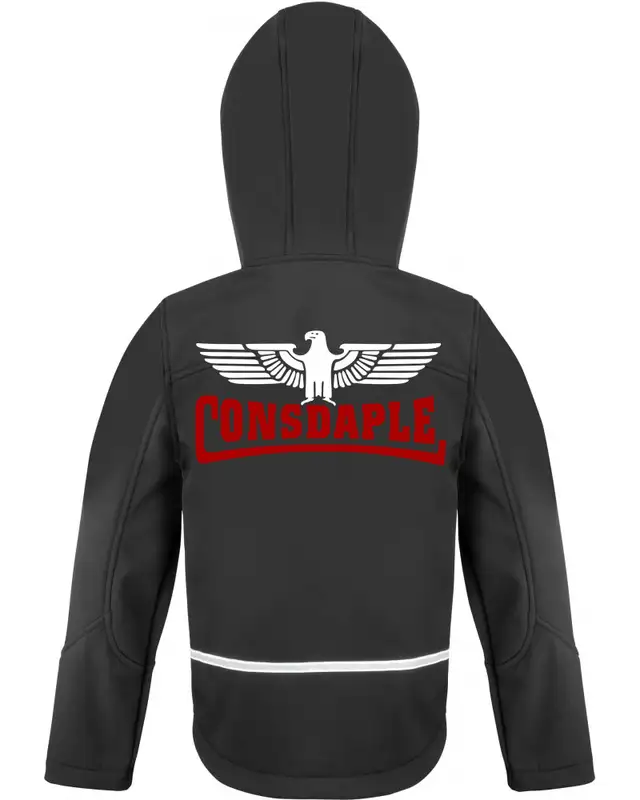 Bestickte Kinder Softshell Kapuzenjacke (Consdaple mit Adler) Bild 2