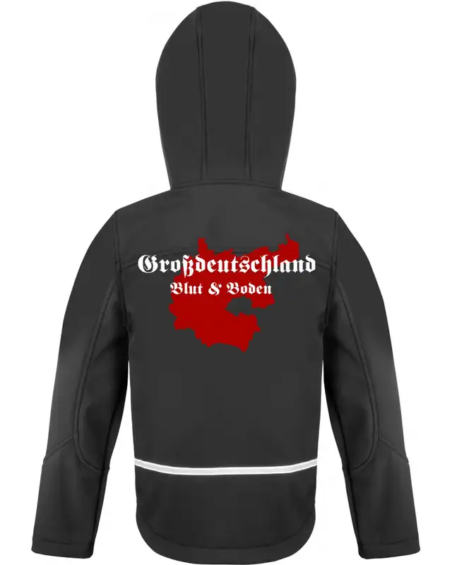 Bestickte Kinder Softshell Kapuzenjacke (Großdeutschland Blut&Boden) Bild 2