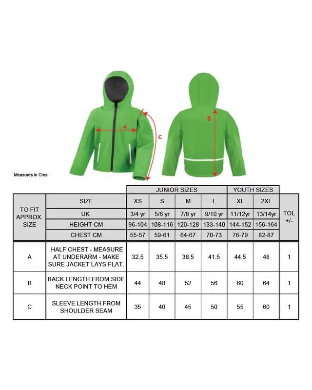 Bestickte Kinder Softshell Kapuzenjacke (Odins law) Bild 4