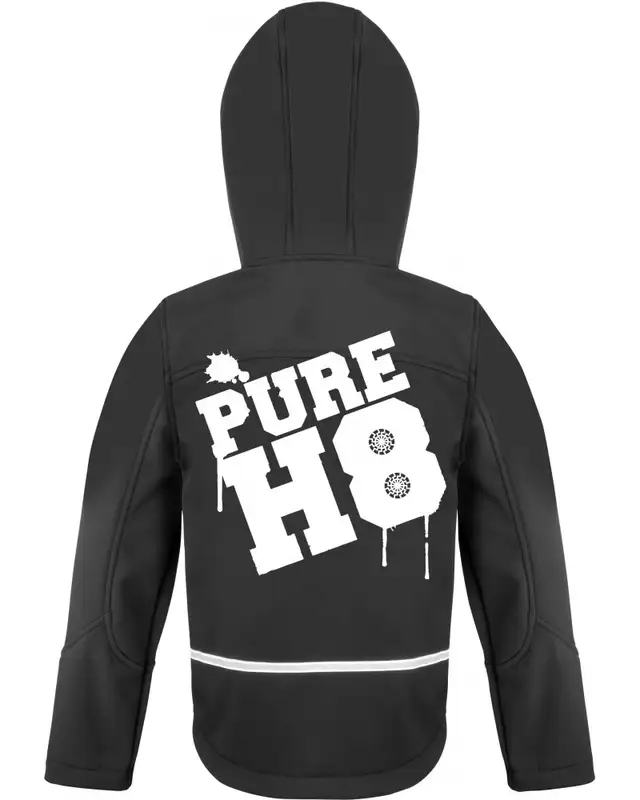Bestickte Kinder Softshell Kapuzenjacke (Pure H8) Bild 2
